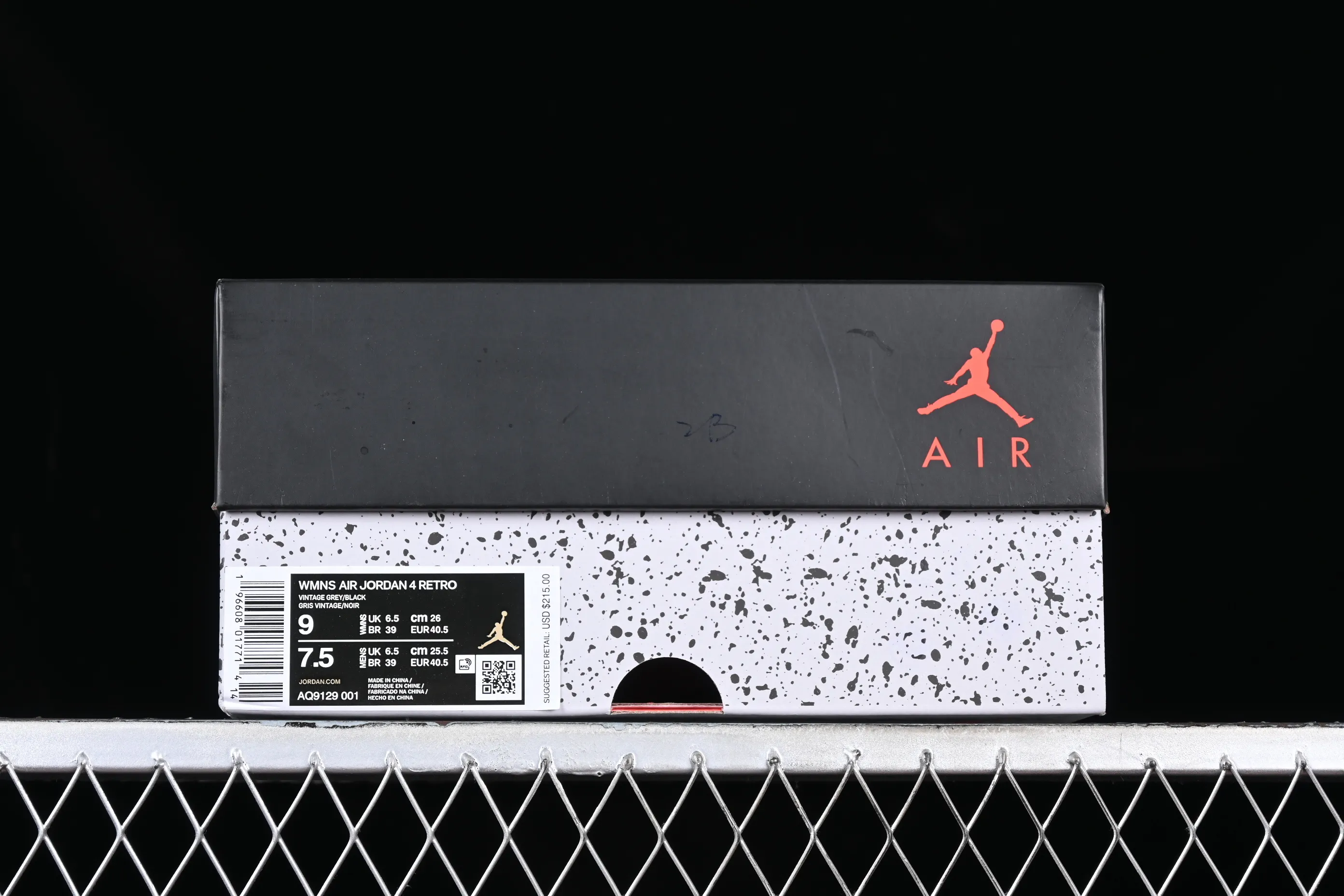 All categories Air Jordan Jordan series basketball shoes Air Jordan 4 Air Jordan 4 Retro "Frozen Moments" AJ4 Joe 4 electroplated silver AQ9129-001